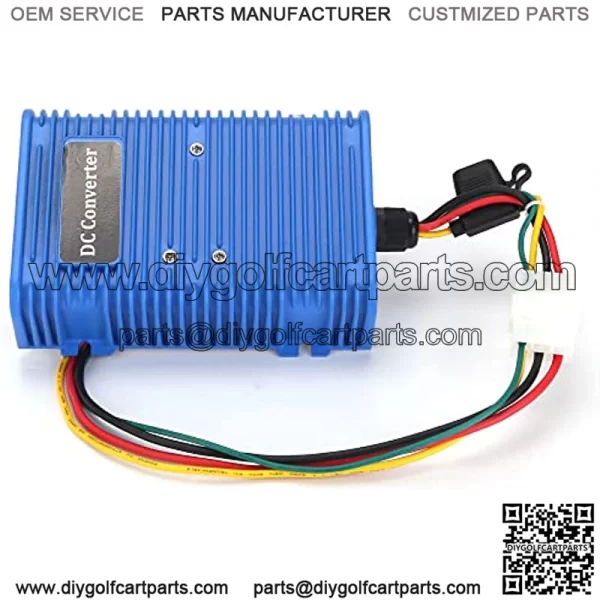 Universal Golf Cart Voltage Reducer DC Converter 36V or 48V to 12V, 30 Amp 360 Watts with Power Source - Image 3