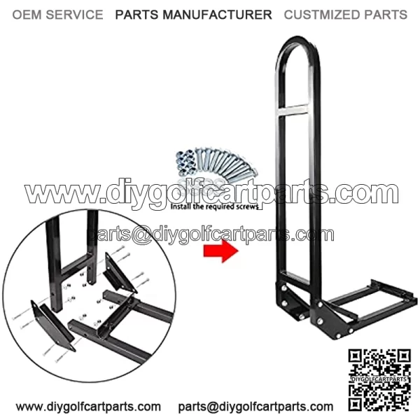 Golf Cart Rear Seat Safety Grab Bar Hand Rail for Club Car Yamaha - Image 3