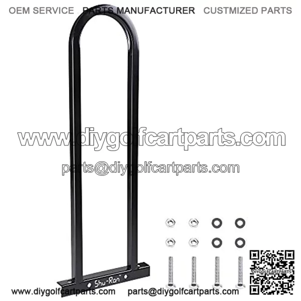 LeeMas Inc co Universal Rear Seat Safety Hand Rail Grab Bar Black Metal for Golf Cart Club Car Yamaha