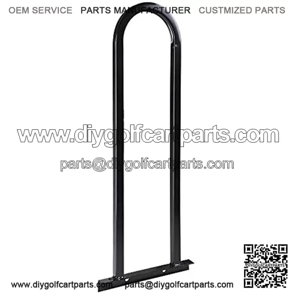 LeeMas Inc co Universal Rear Seat Safety Hand Rail Grab Bar Black Metal for Golf Cart Club Car Yamaha - Image 2
