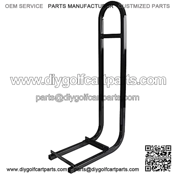 Golf Cart Rear Seat Safety Grab Bar Hand Rail Fits Club Car Yamaha Golf Car, One Solid Piece, Electrophoresis Treatment and Black Powder Coating Double Anti-Rust. - Image 2