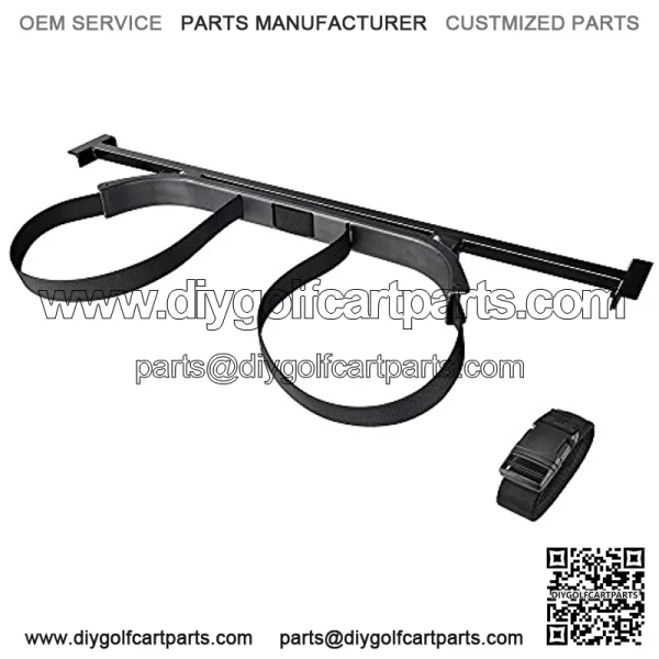 Universal Golf Bag Attachment Golf Bag Holder Bracket Rack for Golf Cart Rear Seat Black