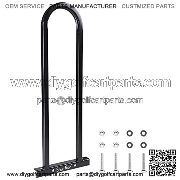 Heavy Duty Rear Seat Grab Bar Safety Hand Rail Golf Cart Club Car Universal Fit for Elder Grab Rack Steel Hand Rail
