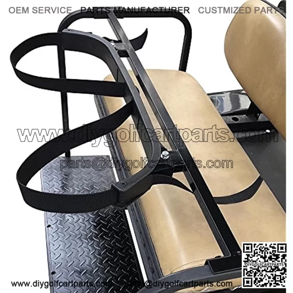 COLIBROX Golf Bag Holder Bracket Attachment Cart Rear Seat Club Car