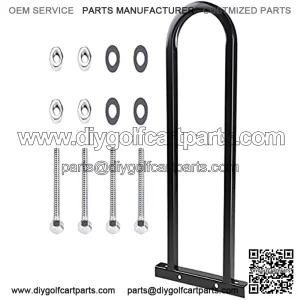 Ministry of Warehouse Safety Grab Bar Hand Rail Black for Golf Cart Rear Seat