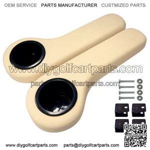 Golf Cart Cup Holder Rear Seat Arm Rest Cushion - Fits  / / Yamaha