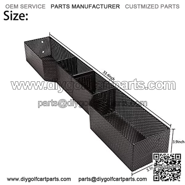 Golf Cart Front Basket Dash Storage/Tray Organizer for Club Car DS(2000-up) Club car Precedent - Image 3