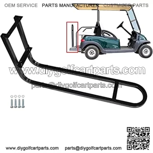 Golf Cart Rear Seat Safety Grab Bar Fits Club Car,EZGO, Yamaha + Bonus Reflector,Golf Car| One Solid Piece - Add Safety to Your Rear Passengers