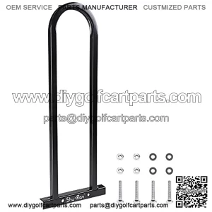 Golf Cart Rear Seat Safety Grab Bar Hand Rail Compatible with Yamaha Universal Black