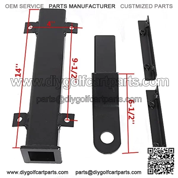 Golf Cart Universal Rear Hitch with Receiver for Step on Back Compatible with Yamaha - Image 4