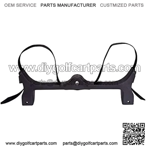 Golf Bag Attachment for 2004 and Up Club Car Precedent Gas & Electric Golf Carts 102504001, Golf Bag Holder Bracket Rack Assembly for Golf Cart Rear Seat(Not Include The Side Poles)- Black - Image 3