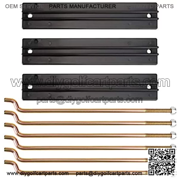 Golf Cart Battery Hold Down Retainer Plate with Rods Kit for Club Car DS and Carryall Electric 1998-2005 - Image 4