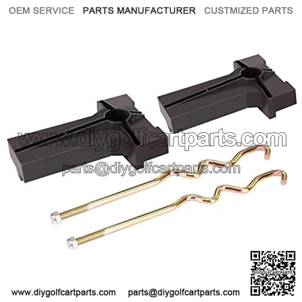 8V Battery Hold Down Plate with Rods Kit for Club Car Precedent 2008.5-up Golf Cart