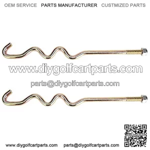 Golf Cart (2) Battery Hold Down Rod Free The Nut for Club Car for Years 2008.5 & Up 103357701