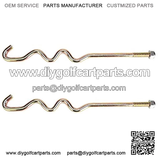 Golf Cart (2) Battery Hold Down Rod Free The Nut for Club Car for Years 2008.5 & Up 103357701