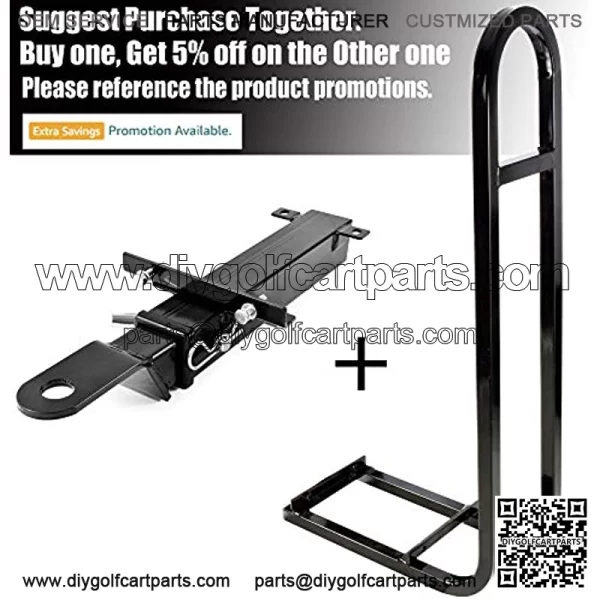 Golf Cart Rear Seat Safety Grab Bar Fits EZGO Club Car Yamaha Add Safety to Your Rear Passengers - Image 2