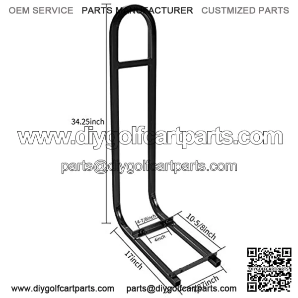 Golf Cart Rear Seat Safety Grab Bar Fits EZGO Club Car Yamaha Add Safety to Your Rear Passengers - Image 3