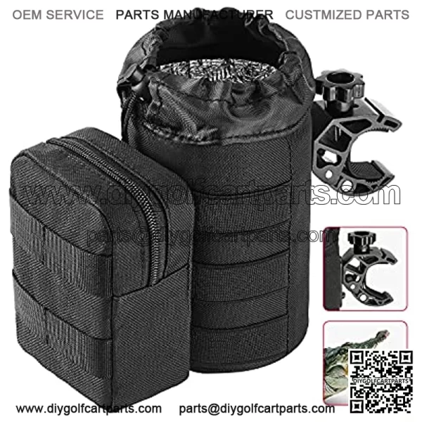 Large Boat Cup Holder, Oxford Fabric Drink Cup Can Holder with Upgrade Alligator Clamp for UTV, ATV, Scooter, Marine Boat, Wheelchair, Walker, Golf Cart, Stroller