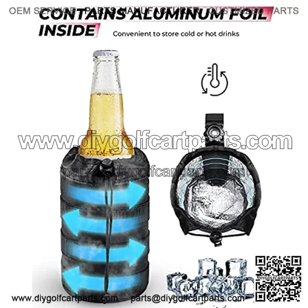 Large Boat Cup Holder, Oxford Fabric Drink Cup Can Holder with Upgrade Alligator Clamp for UTV, ATV, Scooter, Marine Boat, Wheelchair, Walker, Golf Cart, Stroller - Image 3