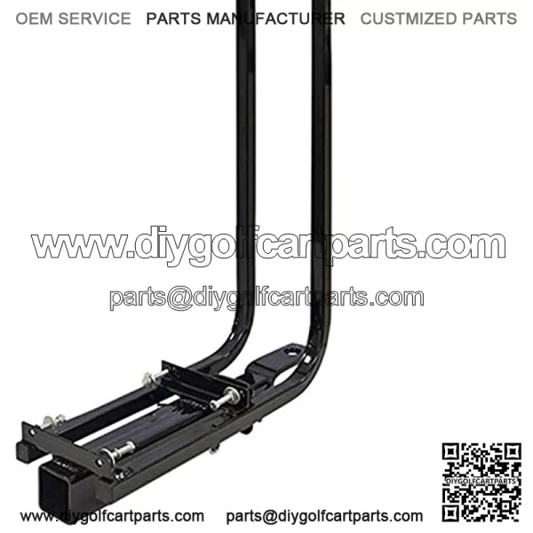 Golf Cart Safety Grab Bar & Trailer Hitch - Compatible with EZGO Club Car Yamaha & More + Bonus Reflector - Image 3
