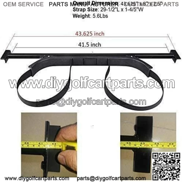 ClubCar EZGO YAMAHA All Golf Cart Back Seat Bag Holder - Image 3