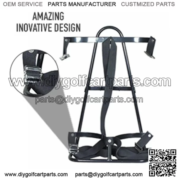 ClubCar EZGO YAMAHA All Golf Cart Back Seat Kit Golf Club Bag Accessories - Image 2
