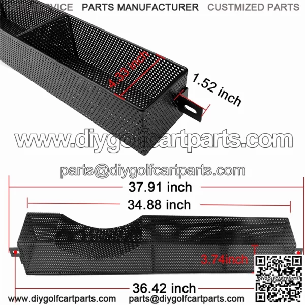 EZGO RXV golf cart central control integrated storage basket rxv special additional cargo basket - Image 2