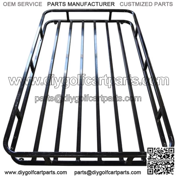 Club Car Precedent Roof Rack Storage - BLACK
