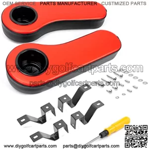 Golf Cart Armrest with Cup Holder, for Club Car EzGo Yamaha ICON Advanced EV Rear Seat Kit Golf Cart Arm Rest Kit,SHUNCHENXIANG Golf cart Side Mirrors for Club Car EZ-GO Yamaha and Others,Ball Joint Kit,Set of (3) Tie Rod End with grease fitting Fits for Club Car DS Golf Carts (1976-2008),Golf Cart Shock Bushing Kit Fits Club Car 1982&Up DS and Precedent and EZGO 1989&Up TXT Marathon Golf Cart, 4 Shock Bushing Kit for Front and Rear Shocks, Set of 4, Replaces OEM# 1011415,Golf Cart Windshield Retaining Clips for Golf Cart Windshield EZGO TXT RXV, Golf Cart Part Club CAR 102005801 1020058-01 Yamaha Golf Carts top