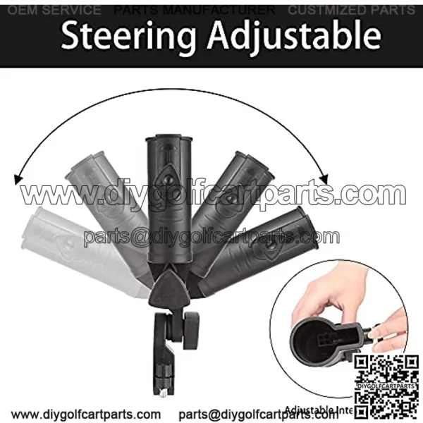 Universal 3 Wheel Golf Push Cart Umbrella Holder, Adjustable Angle, Umbrella Clip Mounting Attachment for Stroller Wheelchair - Image 3