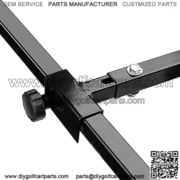 Golf Cart Bag Holder Bracket Attachment for Rear Seat - Fits EZGO Club Car Yamaha - No Drilling Required/Easy Disassemble Design - Image 3