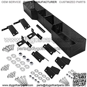 Golf Cart Front Inner Basket Dash Storage/Tray Organizer for EZGO TXT & RXV, Club Car DS & Precedent Golf Cart Inner Storage Utility and Durable Basket