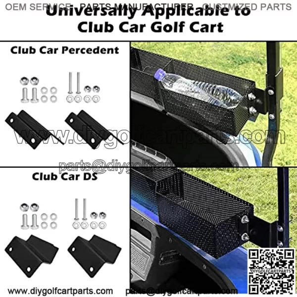 Golf Cart Front Inner Basket Dash Storage/Tray Organizer for EZGO TXT & RXV, Club Car DS & Precedent Golf Cart Inner Storage Utility and Durable Basket - Image 4