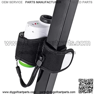 Fall-Arrest 4 Magnetic Golf Rangefinder Wrap Mount Strap with Adjustable Lanyard Stay-on Band for Golf Cart Railing Rangefinder Holder Attachment