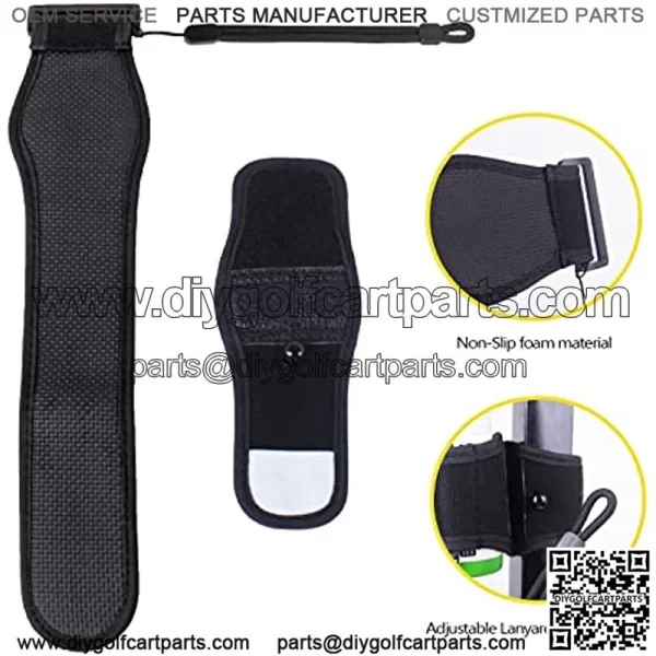 Fall-Arrest 4 Magnetic Golf Rangefinder Wrap Mount Strap with Adjustable Lanyard Stay-on Band for Golf Cart Railing Rangefinder Holder Attachment - Image 2