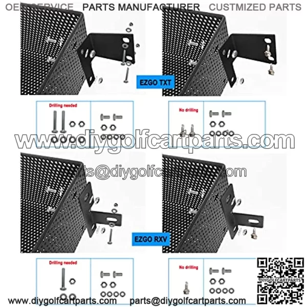 EZGO TXT/RXV Golf Cart Front Inner Basket Storage Basket Dash Tray Organizer - Image 4