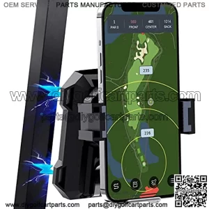 Golf Cart Phone Holder,Record Golf Swing for Golf Training Aid and Correct Your Swing Posture,Golf Cart Accessories with Bluetooth Wireless Remote,Golf Gifts for Men/Women