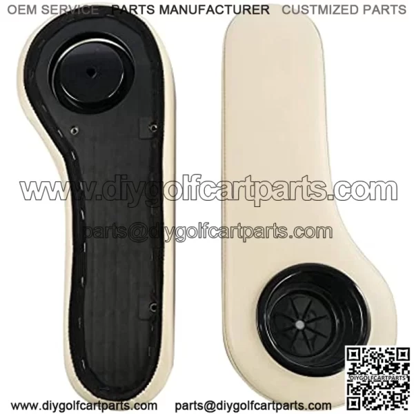 Golf Cart Armrest with Cup Holder, Golf Cart Rear Seat Cup Holder, Compatible with EZGO/Club Car/Yamaha, No Drilling, Sturdy Brackets and Assembly Tools - Image 2