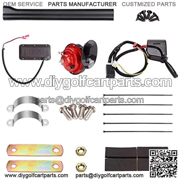 Golf Cart LED Light Kit for EZGO Freedom TXT / T48 Gas & Electric 2014-up, Headlight Taillight with Turn Signal Switch Horn Button, Blinker & Brake Light Switch - Image 2