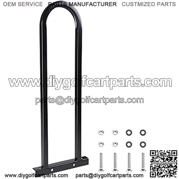 Universal Golf Cart Rear Seat Safety Grab Bar Hand Rail Compatible with Club Car EZGO Yamaha Easy to Install