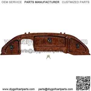 Dash Panel Compatible with 2008.5-Up Club Car Precedent Tempo Onward Golf Cart Three Door Wood Grain