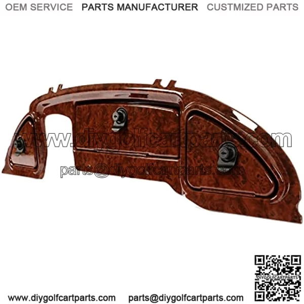 Dash Panel Compatible with 2008.5-Up Club Car Precedent Tempo Onward Golf Cart Three Door Wood Grain - Image 4