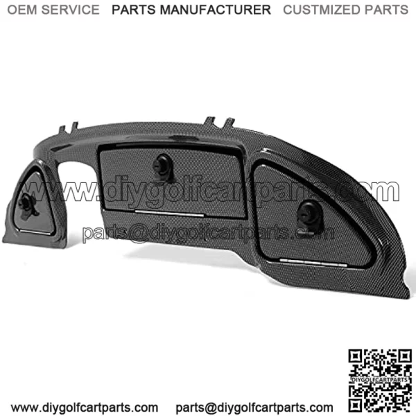 Dash Cover Compatible with 2008.5-Up Club Car Precedent Tempo Onward Golf Cart Carbon Fiber Three Door Dashboard Cover Dash Cap - Image 2