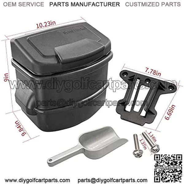 Club Car Sand Bucket with Bracket for 2004-UP Precedent and Tempo and Onward Golf Carts 101985201 103886801??High Capacity?? - Image 2