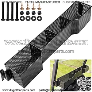 Club Car Front Basket Dash Storage Tray Organizer for Precedent 2004-up/Tempo Golf Cart - One Piece Solid Design