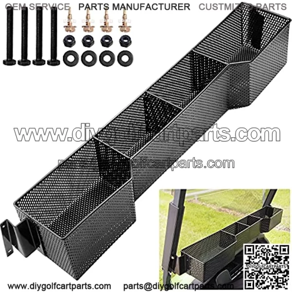 Club Car Front Basket Dash Storage Tray Organizer for Precedent 2004-up/Tempo Golf Cart - One Piece Solid Design
