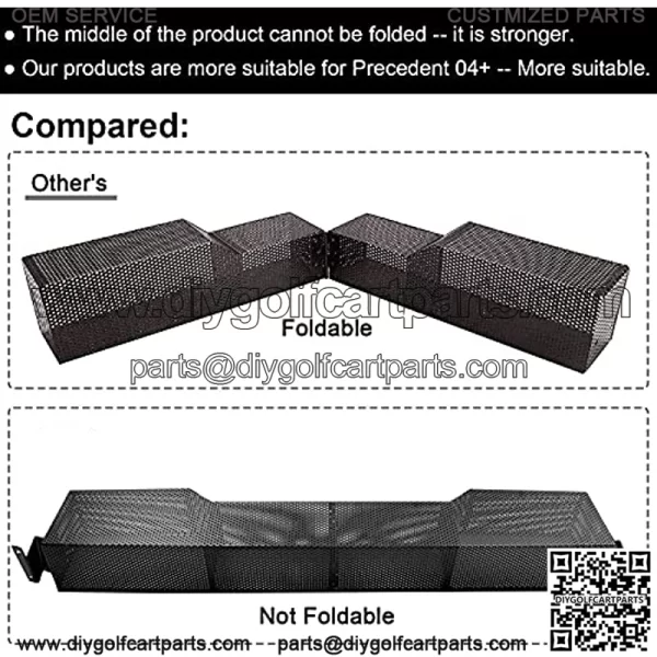 Club Car Front Basket Dash Storage Tray Organizer for Precedent 2004-up/Tempo Golf Cart - One Piece Solid Design - Image 3