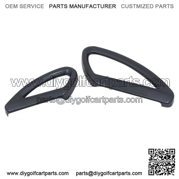 Carbon Fiber Seat Rail Cover for Club Car Precedent Golf Cart - Fits 2008 and up