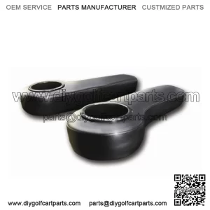 Black Arm Rests with Cup Holder Rear Seat Kit (Universal for All Golf Car