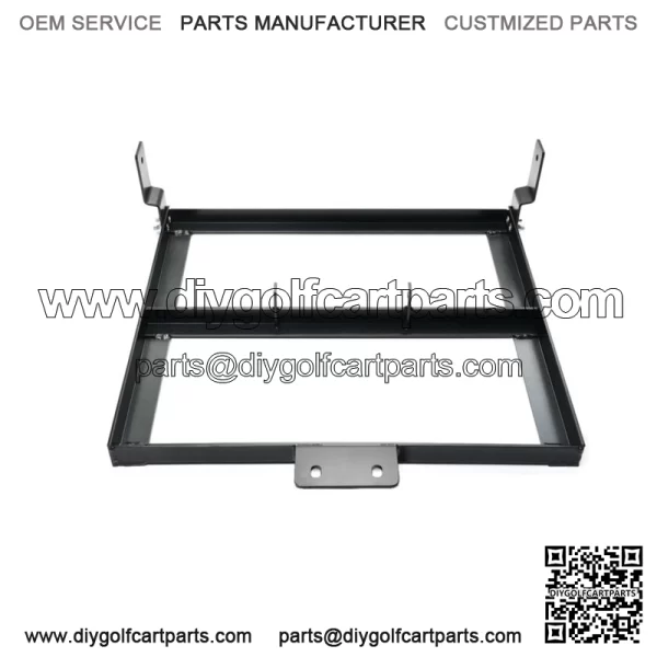 Black Aluminum Golf Cart Battery Tray for EZGO RXV (2008-Up) Electric Golf Carts - Image 2